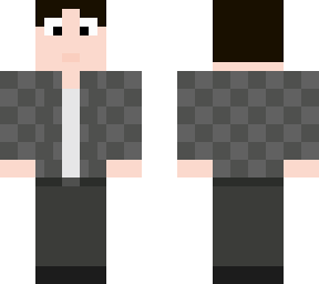 boy with dark flannel