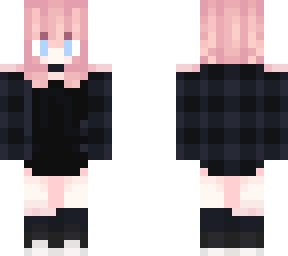 cute pink short haired girl
