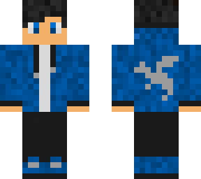 dragon insignia hoodie _ blue v2