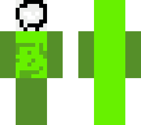 just a green man