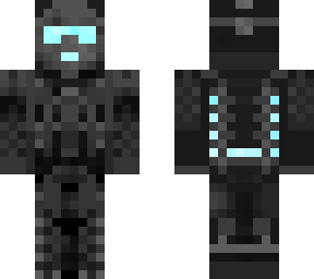 light blue super soldier/robot