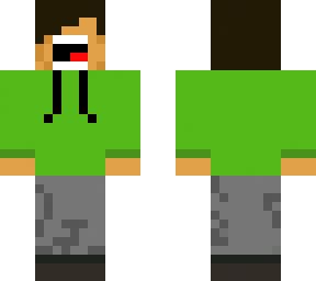 marmyflam with green hoodie