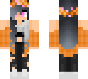 orange girl flowers