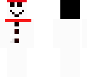 snow man with snow hat