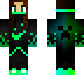 teal gamer with long hair