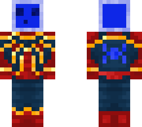 the blue thunder bolt drip skin (iron spider suit edition)