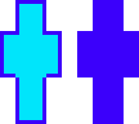 ble and cyan