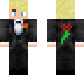 blond tux