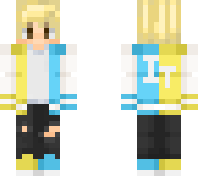 blue and yellow varsity jacket