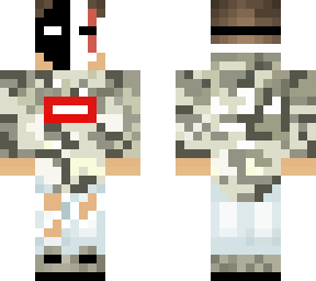 camo hoodie + mask
