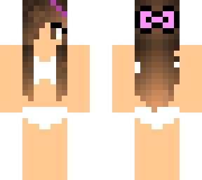 cute girl in white underwear / bakini