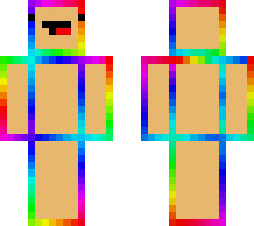 derp rainbow outline light brown v.2