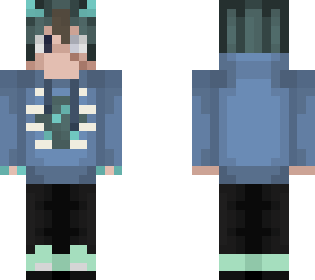 minetuber4567 half warden skin