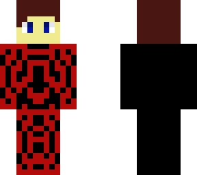red & black suit kid