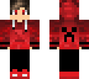 red hoodie