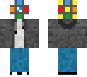 super flipped rubik's cube head