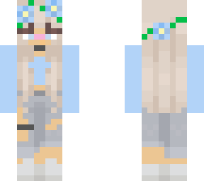 aesthetic blue flower girl-version 2