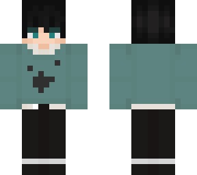 aesthetic cyan patterned sweater