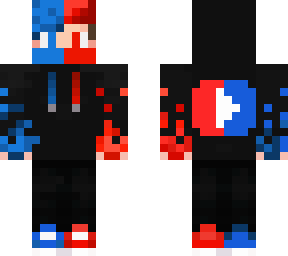 blue & red