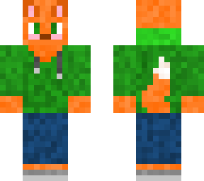 fox with hoodie
