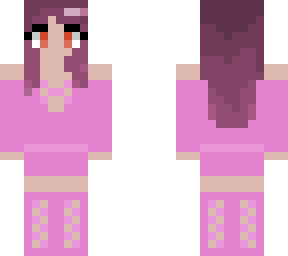 girl with a pink dress