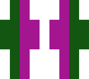 green n purple