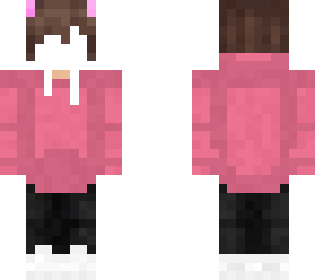 pink hoodie headless