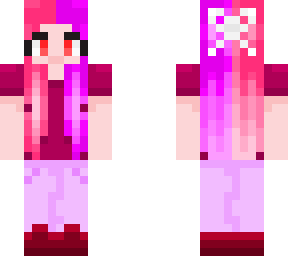 pink/purple kawaii girl