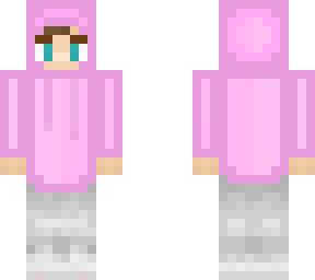 pink scrunched up hoodie