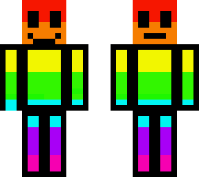 rainbow person