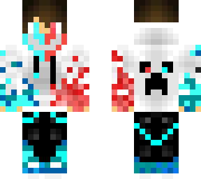 red blue skin