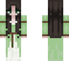 sprite green puff sleeves medieval