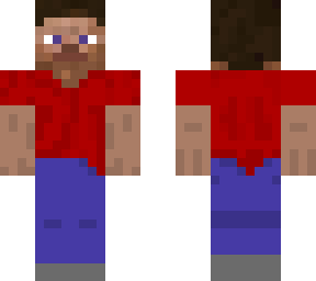 steve red shirt