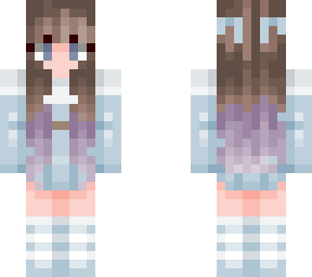 -brown and purple hair-