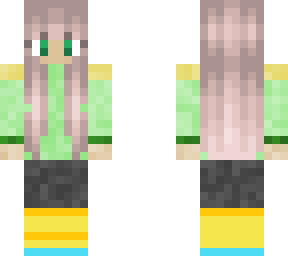 green and yellow girl