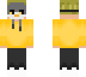 man with a penguin mask