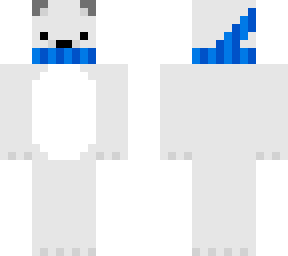 polar bear with a scarf