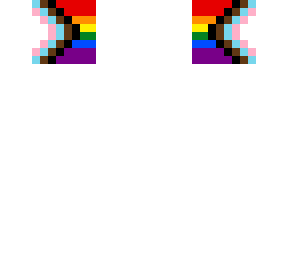 progress pride flag skull