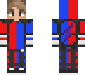 red and blue armor ish skin