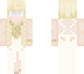 white dress blonde hair