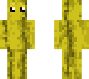 yellow banana skin with eyes