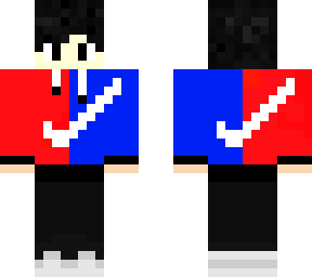 blu and red shirt nike