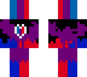 blue, red and purple corruption