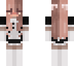girl in maid dress