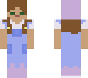 girl in overalls with a beanie