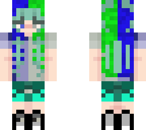 green and blue