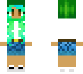 green hair girl