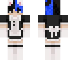 maid blue hair