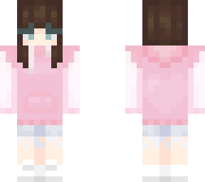 pink hoodie