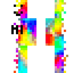 rainbow white bob but when he transformed